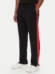 HUGO Spodnie dresowe Dolos 50551351 Czarny Relaxed Fit. Czarne spodnie sportowe męskie Hugo, m, bez wzorów, z bawełny. Za 599.99 zł.