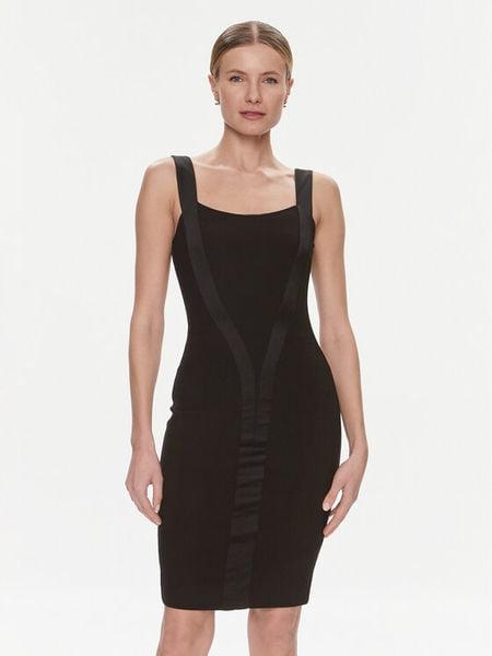 Marciano Guess Sukienka koktajlowa Karen 4RGK13 6869Z Czarny Bodycon Fit. Czarne sukienki damskie Marciano Guess, z aplikacjami, z syntetyku, wizytowe, bez kołnierzyka, bez ramiączek, bodycon. Za 479.99 zł.