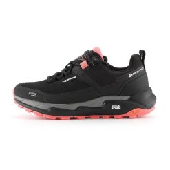 Niskie buty terenowe wodoodporne męskie Alpine Pro Qede 2. Czarne buty zimowe męskie Alpine Pro, bez wzorów, bez obcasa, bez zapięcia. W wyprzedaży za 449.00 zł.
