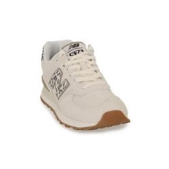 Buty do chodzenia damskie New Balance 574. Brązowe obuwie sportowe damskie New Balance, bez wzorów, z materiału, bez zapięcia, trekkingowe, New Balance 574. Za 736.00 zł.