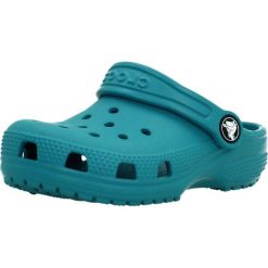 Sandały CROCS CLASSIC CLOG T Niebieski. Niebieskie sandały damskie Crocs, bez wzorów, z syntetyku, bez obcasa, bez zapięcia. Za 197.99 zł.