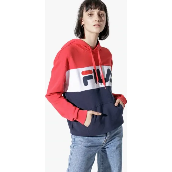 Fila Bluza Lori Hoodie Sweat , granatowy, rozmiar L. Niebieskie bluzy damskie Fila, l, bez wzorów, z bawełny, bez ramiączek, bez kaptura. W wyprzedaży za 299.99 zł.