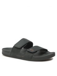 Quiksilver Klapki AQYL101256 Czarny. Czarne buty sportowe męskie Quiksilver, bez wzorów, z nubiku, bez zapięcia. Za 189.99 zł.