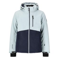 Kurtka narciarska damska Whistler Gigi W-PRO 10000. Niebieskie kurtki sportowe damskie Whistler, na zimę, l, bez wzorów, bez ramiączek, bez kaptura, narciarskie. Za 429.99 zł.