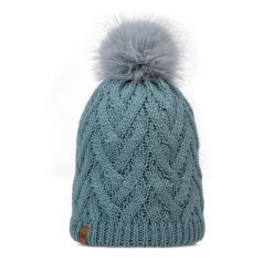 Czapka BUFF KNITTED & FLEECE BAND BEANIE CARYN. Niebieskie czapki damskie Buff, na zimę, bez wzorów, sportowe. Za 159.99 zł.