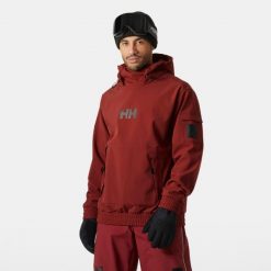 Bluza z kapturem Helly Hansen ULLR D. Czerwone bluzy męskie Helly Hansen, na zimę, bez wzorów, sportowe, bez ramiączek, z kapturem. Za 647.00 zł.