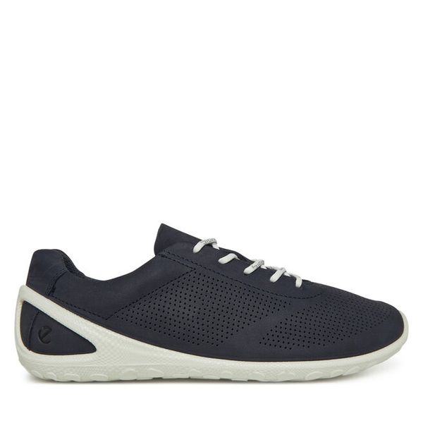 Półbuty ECCO. Niebieskie półbuty damskie ecco, bez wzorów, bez obcasa, na płaskiej podeszwie, bez zapięcia. Za 549.99 zł.