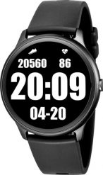 Smartwatch Rubicon KW13 Czarny (RNCE61BIBX05AX). Czarne zegarki smartwatch Rubicon, bez wzorów. Za 329.00 zł.