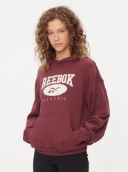 Reebok Bluza Classics Big Logo HZ8101 Czerwony Relaxed Fit. Czerwone bluzy damskie Reebok, m, bez wzorów, z bawełny, bez ramiączek, bez kaptura. Za 169.99 zł.