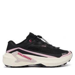 Buty do biegania Salomon. Czarne obuwie sportowe damskie Salomon, bez wzorów, bez zapięcia, do biegania. Za 729.99 zł.