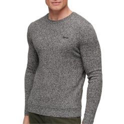 Sweter z okrągłym dekoltem Superdry Essential. Szare swetry męskie Superdry, na zimę, m, bez wzorów, bez kołnierzyka, bez ramiączek. Za 278.45 zł.