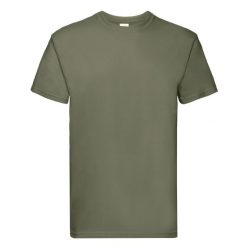 Koszulka Unisex Dla Dorosłych Super Premium. Zielone bluzki damskie fruit of the loom, s, bez wzorów, sportowe, bez kołnierzyka, bez ramiączek. Za 41.99 zł.