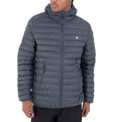 Kurtka HURLEY CAMPBELL PUFFER Szary. Szare kurtki męskie Hurley, m, bez wzorów, z tkaniny, bez kaptura. Za 469.99 zł.