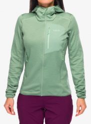 Bluza z kapturem damska Rab Ascendor Hoody. Zielone bluzy damskie RAB, s, bez wzorów, z materiału, bez ramiączek, z kapturem. Za 511.49 zł.