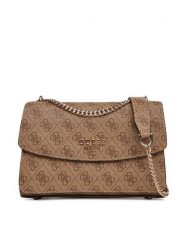 Guess Torebka Calista HWSG73 34210 Brązowy. Brązowe torebki do ręki damskie Guess, z aplikacjami, ze skóry, bez dodatków. Za 409.99 zł.