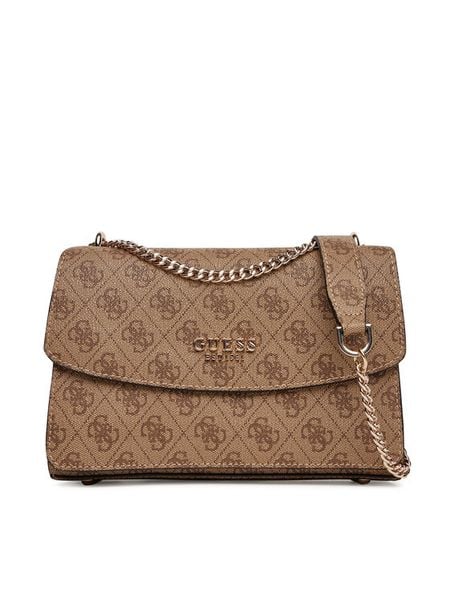 Guess Torebka Calista HWSG73 34210 Brązowy. Brązowe torebki do ręki damskie Guess, z aplikacjami, ze skóry, bez dodatków. Za 409.99 zł.