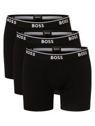 BOSS Obcisłe bokserki pakowane po 3 szt. Mężczyźni Bawełna czarny, S. Czarne bokserki męskie Boss, bez wzorów, z bawełny. Za 219.95 zł.