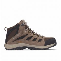 Buty Trekkingowe Męskie Columbia Crestwood Mid Waterproof. Szare buty zimowe męskie Columbia, bez wzorów, bez obcasa, bez zapięcia. Za 417.99 zł.