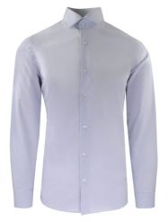 Garniturowa (Elegancka) Koszula Męska - Quickside - Krój Prosty - Popielata. Szare garnitury męskie Quickside, m, bez wzorów, z bawełny, eleganckie, bez kołnierzyka, bez ramiączek. Za 159.00 zł.