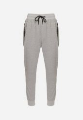 Szare Spodnie Dresowe z Elastyczną Gumką w Pasie Hanorelle. Szare spodnie sportowe męskie Born2be, m, bez wzorów, z dresówki. Za 54.99 zł.
