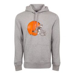 Bluza z kapturem Cleveland Browns NFL. Szare bluzy męskie New Era, m, bez wzorów, z dresówki, z kapturem. W wyprzedaży za 231.00 zł.