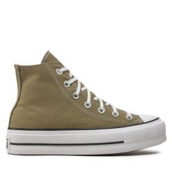Trampki Converse. Brązowe trampki i tenisówki damskie Converse, bez wzorów, bez zapięcia. Za 279.99 zł.