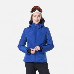 Kurtka narciarska damska Rossignol W Staci Pearly. Niebieskie kurtki sportowe damskie Rossignol, na zimę, m, bez wzorów, bez ramiączek, bez kaptura, narciarskie. Za 979.99 zł.