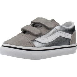 Buty VANS OLD SKOOL V MTLC Srebrny. Szare buty zimowe męskie Vans, z tkaniny, bez zapięcia. Za 258.99 zł.