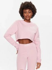 ELLESSE BLUZA DAMSKA BLUZKA TOP CROP KOLOR RÓŻOWY. Czerwone bluzy damskie Ellesse, l, bez wzorów, z bawełny, sportowe, bez ramiączek, bez kaptura. Za 171.90 zł.