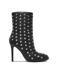 Eva Minge Botki EO-MARY-121949 Czarny. Czarne botki damskie Eva Minge, bez wzorów, ze skóry, bez obcasa, na szpilce, bez zapięcia. Za 329.99 zł.