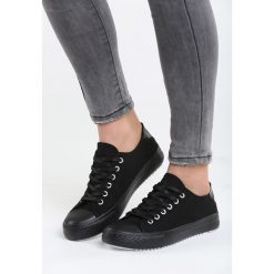 Czarne Trampki Heart Is Open. Czarne trampki i tenisówki damskie Born2be, bez wzorów, bez zapięcia. Za 39.99 zł.