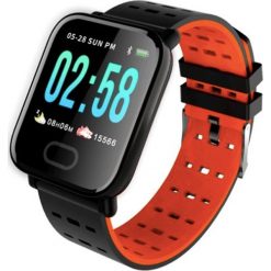 Smartwatch Roneberg Smartwatch opaska sportowa Roneberg RA6 : KOLOR - POMARAŃCZOWY. Brązowe zegarki smartwatch Roneberg, bez wzorów. Za 98.00 zł.