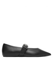 Weekend Max Mara Baleriny 2615521054650 Czarny. Czarne balerinki damskie Weekend Max Mara, bez wzorów, ze skóry, bez obcasa, bez zapięcia. Za 1,469.00 zł.