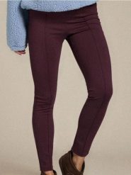 Legginsy z gumką w pasie - czerwony. Czerwone legginsy damskie Sinsay, bez wzorów. Za 39.99 zł.