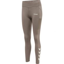 Damskie legginsy mid-rise Hummel MT Chipo. Szare legginsy damskie Hummel, bez wzorów. Za 214.50 zł.