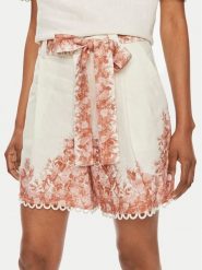 TWINSET Szorty materiałowe 241TT2403 Écru Loose Fit. Szorty damskie Twinset, bez wzorów, ze lnu. Za 1,739.00 zł.