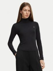 Guess Bluzka V6BP13 K6933 Czarny Regular Fit. Czarne bluzki damskie Guess, xs, z aplikacjami, bez kołnierzyka, bez ramiączek. Za 214.99 zł.
