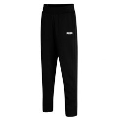 Puma Spodnie Ess 84719201. Czarne spodnie dresowe damskie Puma, bez wzorów, sportowe, długie. Za 152.99 zł.