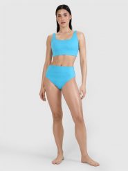 4F Dół od bikini damski - turkusowy XL. Niebieskie bikini 4F, uniwersalny, bez wzorów, z elastanu. W wyprzedaży za 39.99 zł.