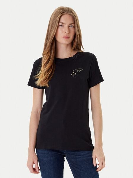 BOSS T-Shirt C_Esogo_3 50545288 Czarny Regular Fit. Czarne t-shirty damskie Boss, xl, bez wzorów, z bawełny, bez kołnierzyka, bez ramiączek. Za 129.99 zł.