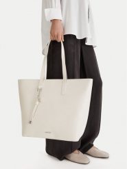 Lasocki Torebka CEO-LSK-X-002-09 Écru. Shopperki damskie Lasocki, bez wzorów, z materiału, bez dodatków. Za 199.99 zł.