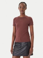 Patrizia Pepe T-Shirt 2M4549/J416-B887 Brązowy Reglan Fit. Brązowe t-shirty damskie Patrizia Pepe, m, bez wzorów, bez kołnierzyka, bez ramiączek. Za 729.99 zł.