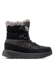 Columbia Śniegowce Slopeside Peak Luxe BL5106 Czarny. Czarne śniegowce damskie Columbia, ze skóry, bez zapięcia. Za 273.99 zł.