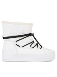 Calvin Klein Jeans Śniegowce Bold Vulc Flatf Snow Boot Wn YW0YW01181 Biały. Białe śniegowce damskie Calvin Klein Jeans, z jeansu, bez zapięcia. Za 749.99 zł.