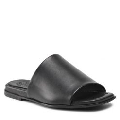 Klapki Unisa. Czarne klapki damskie Unisa, bez wzorów, bez obcasa, bez zapięcia. Za 319.99 zł.