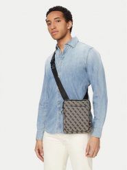 Guess Saszetka HMBOII P6223 Beżowy ciemny. Brązowe saszetki i nerki męskie Guess, z aplikacjami, z materiału. Za 329.99 zł.