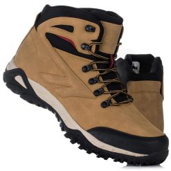 Buty męskie wysokie Hi-Tec MEDIN. Brązowe buty zimowe męskie Hi-tec, bez wzorów, z materiału, bez obcasa, bez zapięcia. Za 190.00 zł.