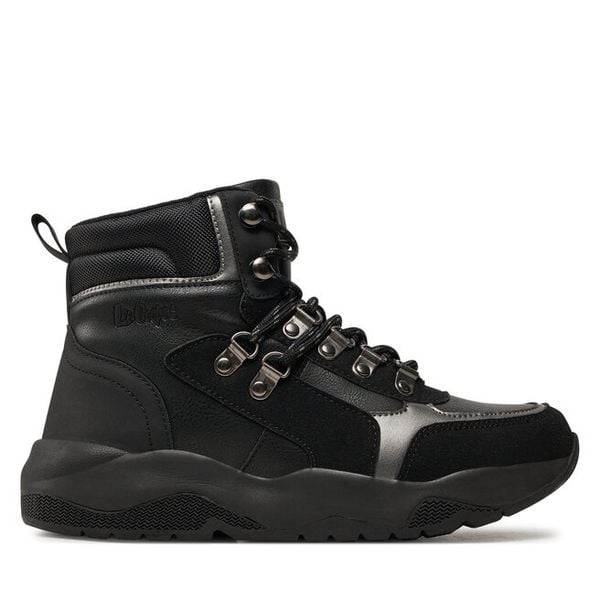 Trzewiki Lee Cooper. Czarne botki damskie Lee Cooper, bez wzorów, bez obcasa, na płaskiej podeszwie, bez zapięcia. Za 169.99 zł.