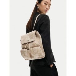 Plecak Desigual. Brązowe plecaki damskie Desigual, bez wzorów. Za 379.99 zł.