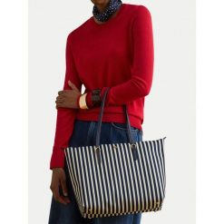 Torebka LAUREN RALPH LAUREN. Niebieskie shopperki damskie Lauren Ralph Lauren, bez wzorów, bez dodatków. Za 535.99 zł.
